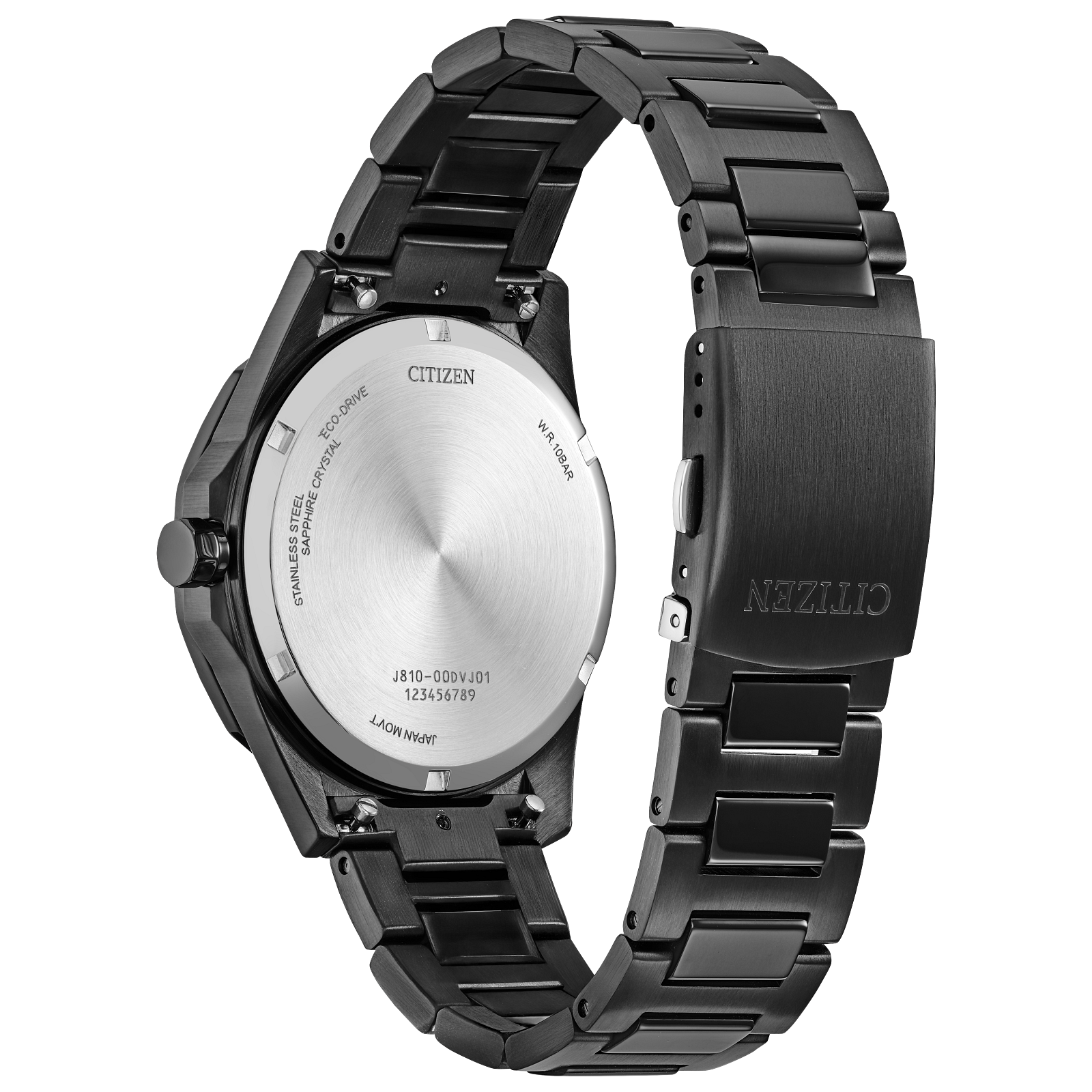 Citizen Brycen Black Dial Stainless Steel Bracelet AW1855-52E - Bijoux Eclore