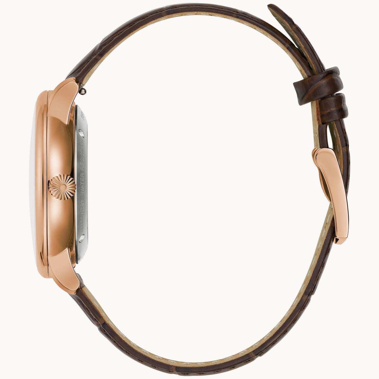 Bulova Hudson Rose Gold-tone Stainless Steel Case Men's Watch 97B225