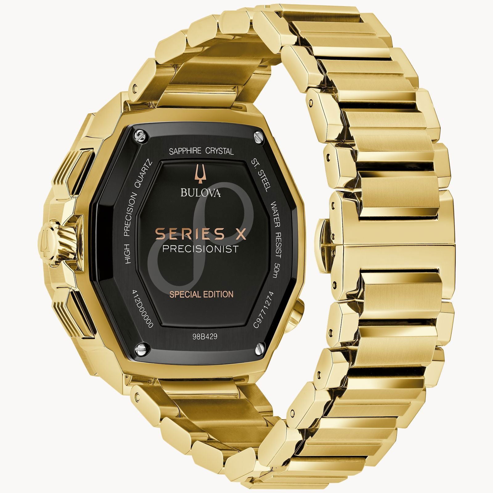 Bulova Series X Chronograph Black Dial Men's Watch 98B429