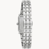 Bulova Sutton Grey Mother-of-Pearl Diamond Dial Stainless Steel Watch 96P252
