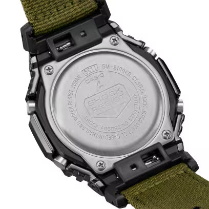 Casio G-Shock Analog Digital Green Cloth Band GM-2100CB-3A