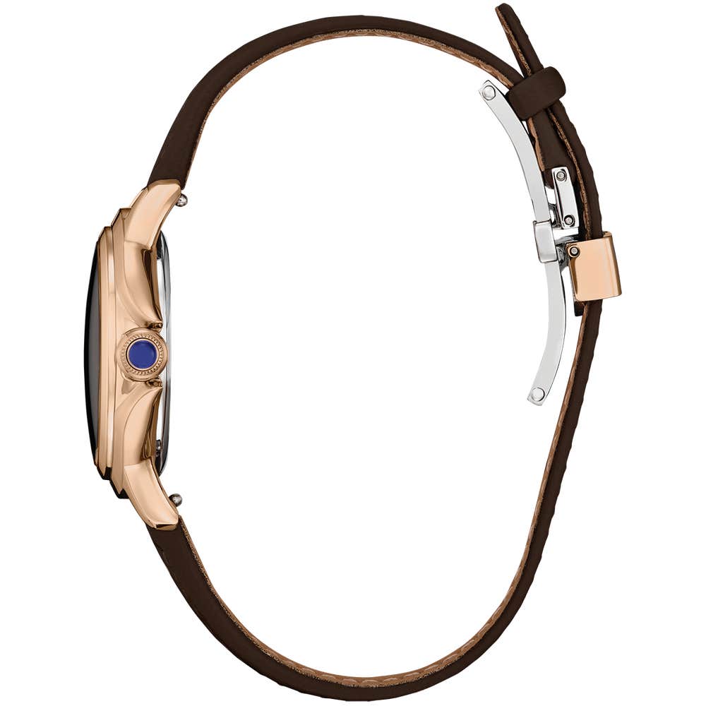 Citizen Ceci Eco-Drive Rose Gold Plate Women's Watch EM1163-09X