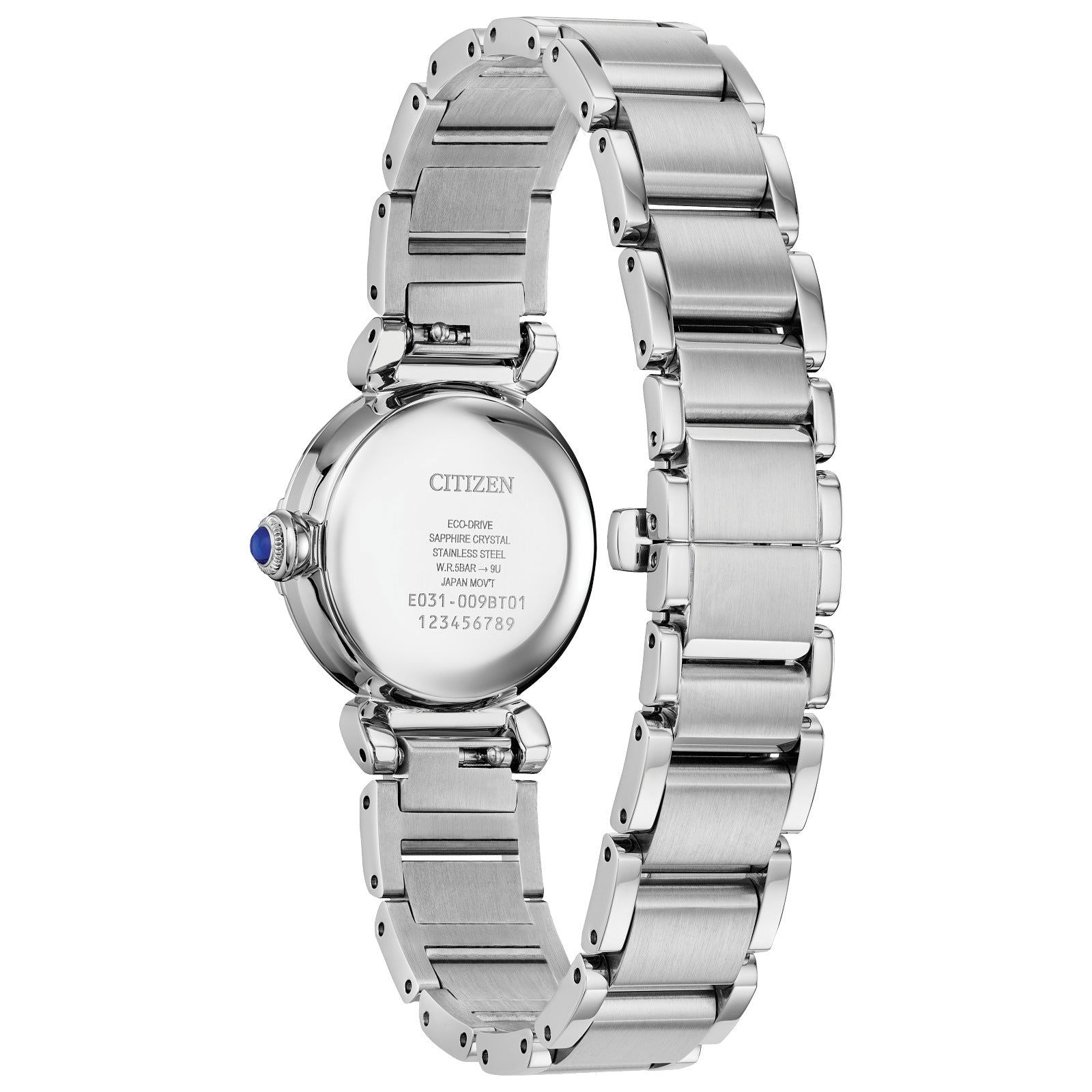 Citizen L Mae White Dial Stainless Steel Bracelet EM1130-83D