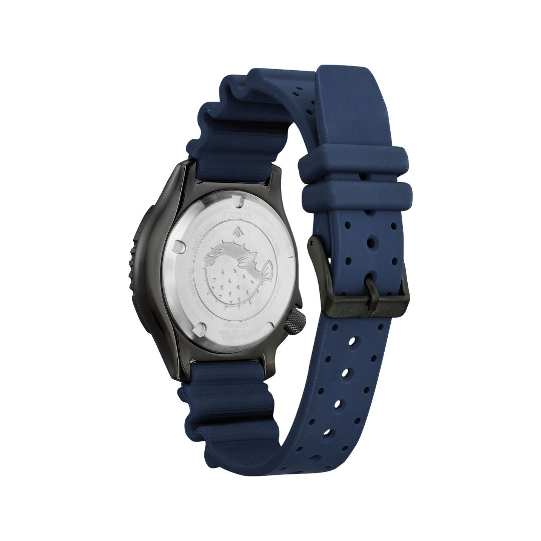 Citizen Promaster Dive Automatic White Dial and Black Polyurethane Strap Watch NY0137-09A