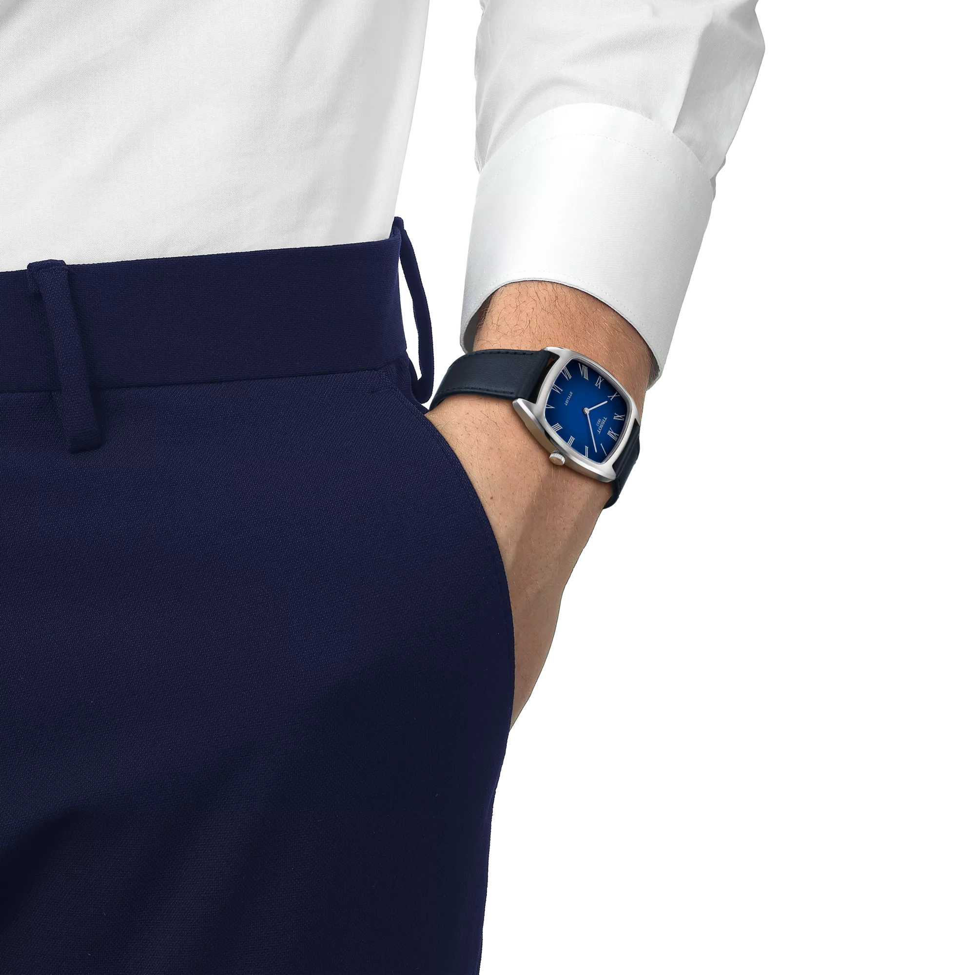 Tissot Stylist quartz watch blue dial T159.909.16.043.00 - Bijoux Eclore