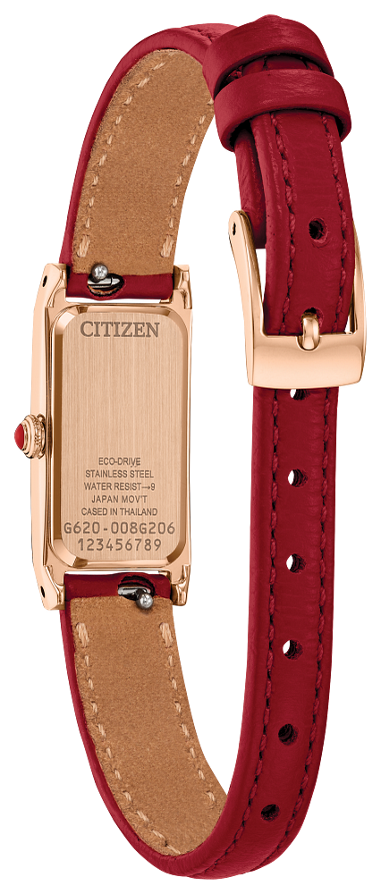 Citizen Eco-Drive Fio White Dial Rose Gold-Tone Stainless Steel Watch EG7123-01A - Bijoux Eclore