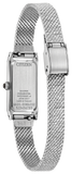 Citizen Eco-Drive Fio White Dial Stainless Steel Bracelet Watch EG7120-51A - Bijoux Eclore