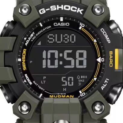 G-SHOCK MASTER of G Mudman Men's Green Resin Watch GW9500-3