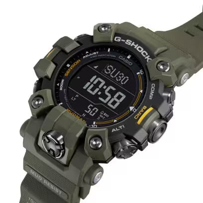 G-SHOCK MASTER of G Mudman Men's Green Resin Watch GW9500-3