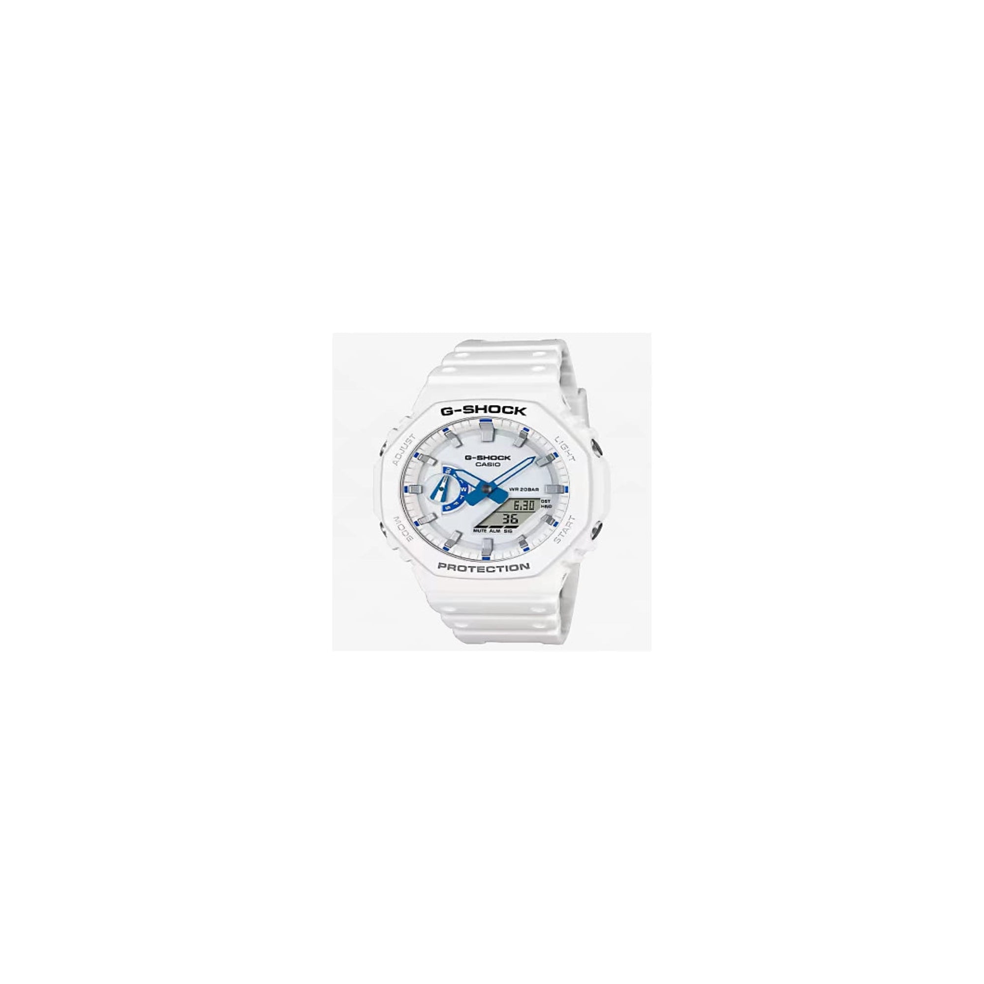 Casio GA2100HDS-7A G-Shock Analog-Digital 2100Series Men's White Watch - Bijoux Eclore
