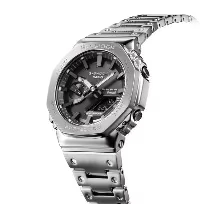 G-Shock Men's Silver Stainless Steel Bracelet Watch, GMB2100D-1A