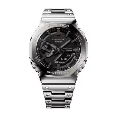 G-Shock Men's Silver Stainless Steel Bracelet Watch, GMB2100D-1A