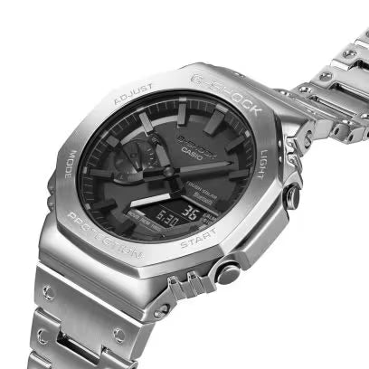 G-Shock Men's Silver Stainless Steel Bracelet Watch, GMB2100D-1A