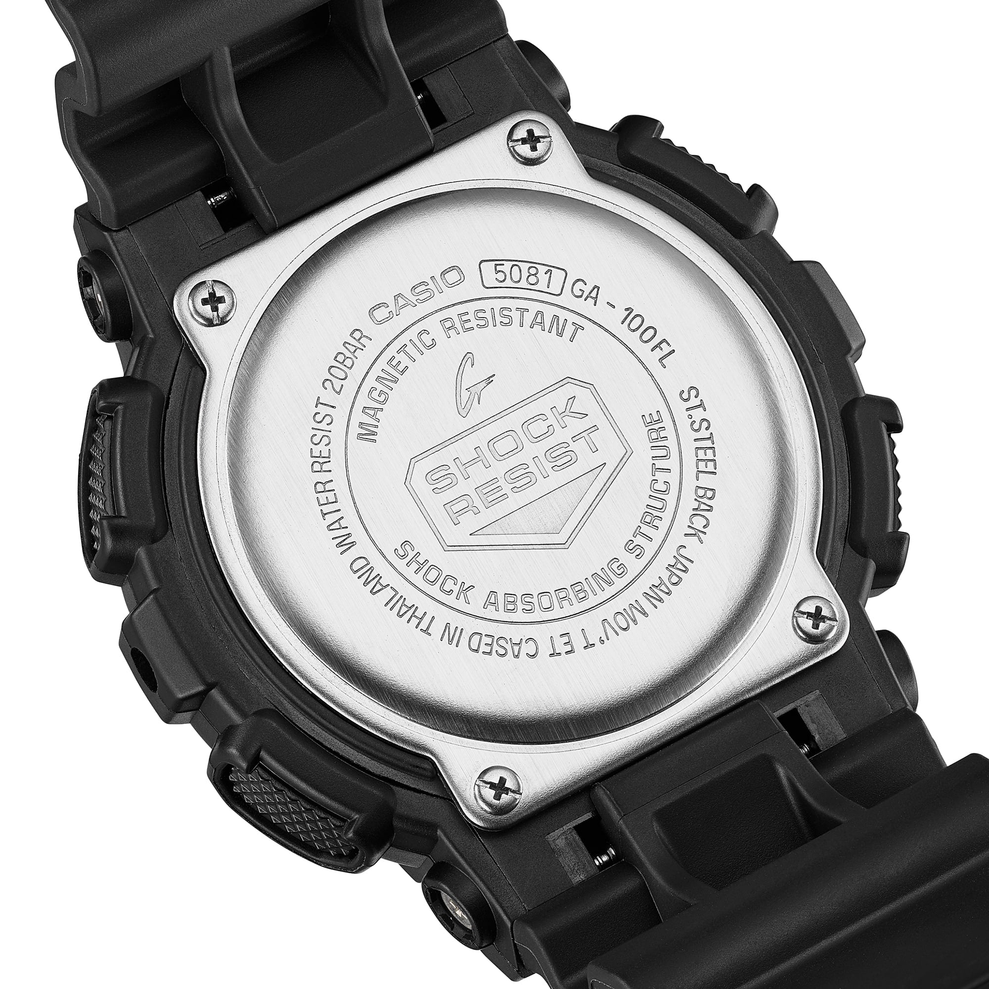 Casio G-Shock Analog Digital Ga-100 Series GA-100FL-1A - Bijoux Eclore