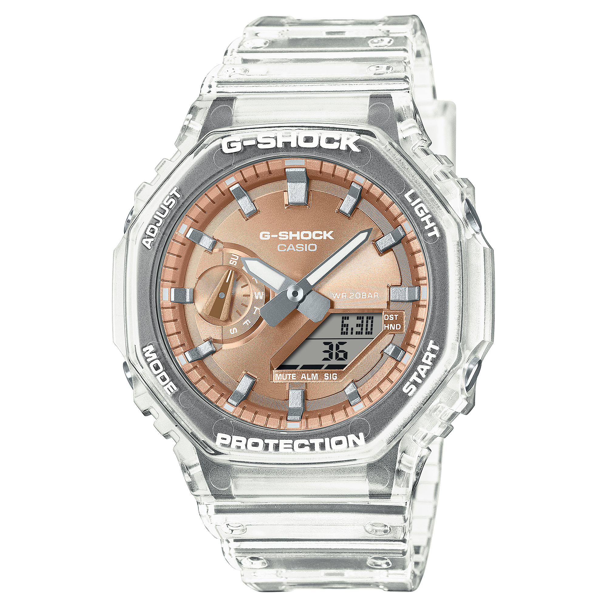 Casio  GA2100BM-7A5  G-Shock Analog Digital Resin Strap Bronze Dial Quartz GA2100BM-7A5 - Bijoux Eclore