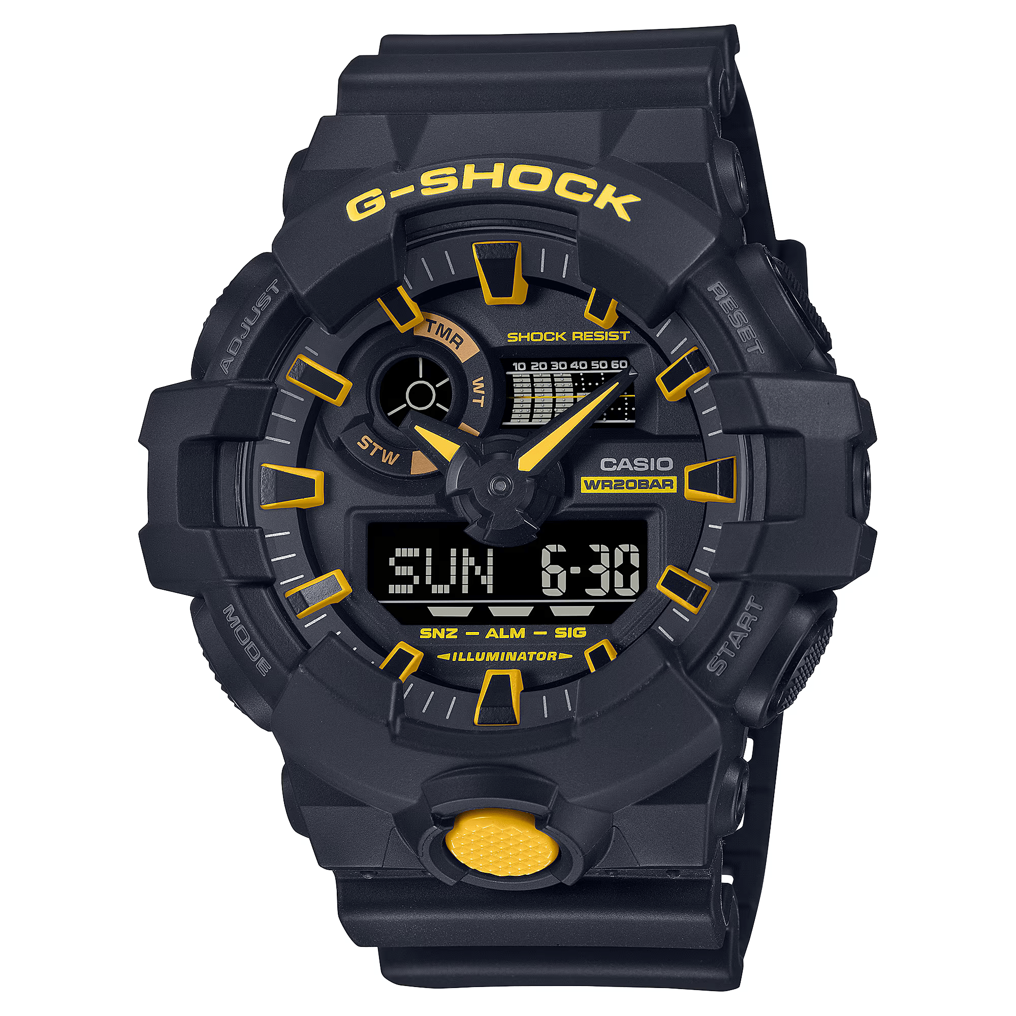 G Shock Caution Yellow series GA700CY-1A - Bijoux Eclore
