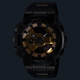 Casio GM110BD-1A9 G-Shock 110 Series Gold Dial Black Stainless Steel Watch - Bijoux Eclore