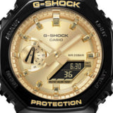 Casio G-SHOCK GA2100GB-1A Black And Gold Alarm World Time Timer 200M Mens Watch - Bijoux Eclore