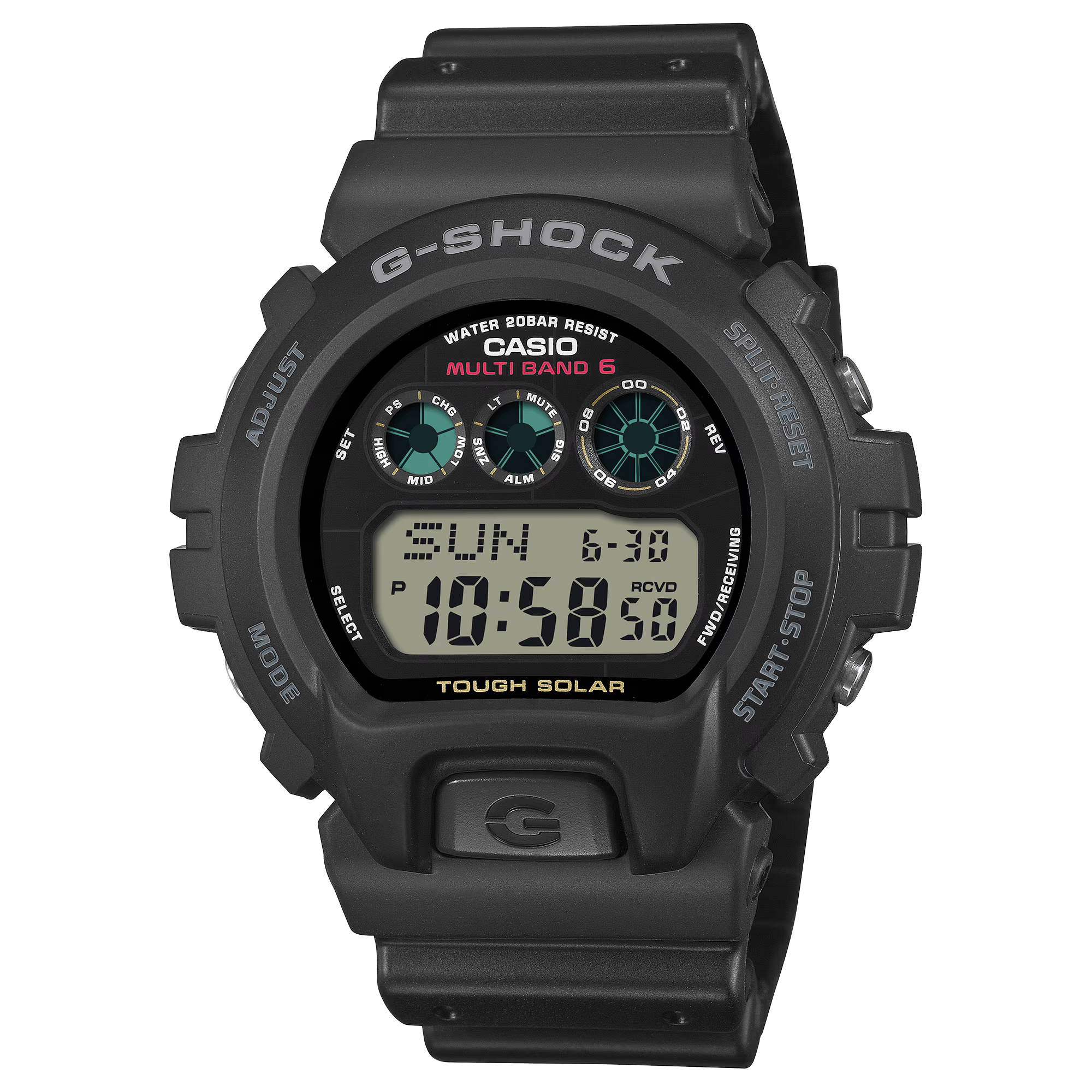 CASIO G-SHOCK Digital Tough Solar Multiband 6 Standard Series GW-6900U-1 - Bijoux Eclore