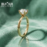Elegant Rectangular Diamond Ring with Simple Gold Setting - Bijoux Eclore