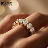 Handcrafted Oval Diamond Eternity Band for a Lifetime of Understated Sophistication Rings - Bijoux Eclore