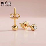 Heirloom-Quality Round Diamond Bezel Studs for a Lifetime of Brilliance Earrings - Bijoux Eclore