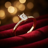 Diamond Solitaire Ring 14K Gold – Classic Engagement Ring - Bijoux Eclore
