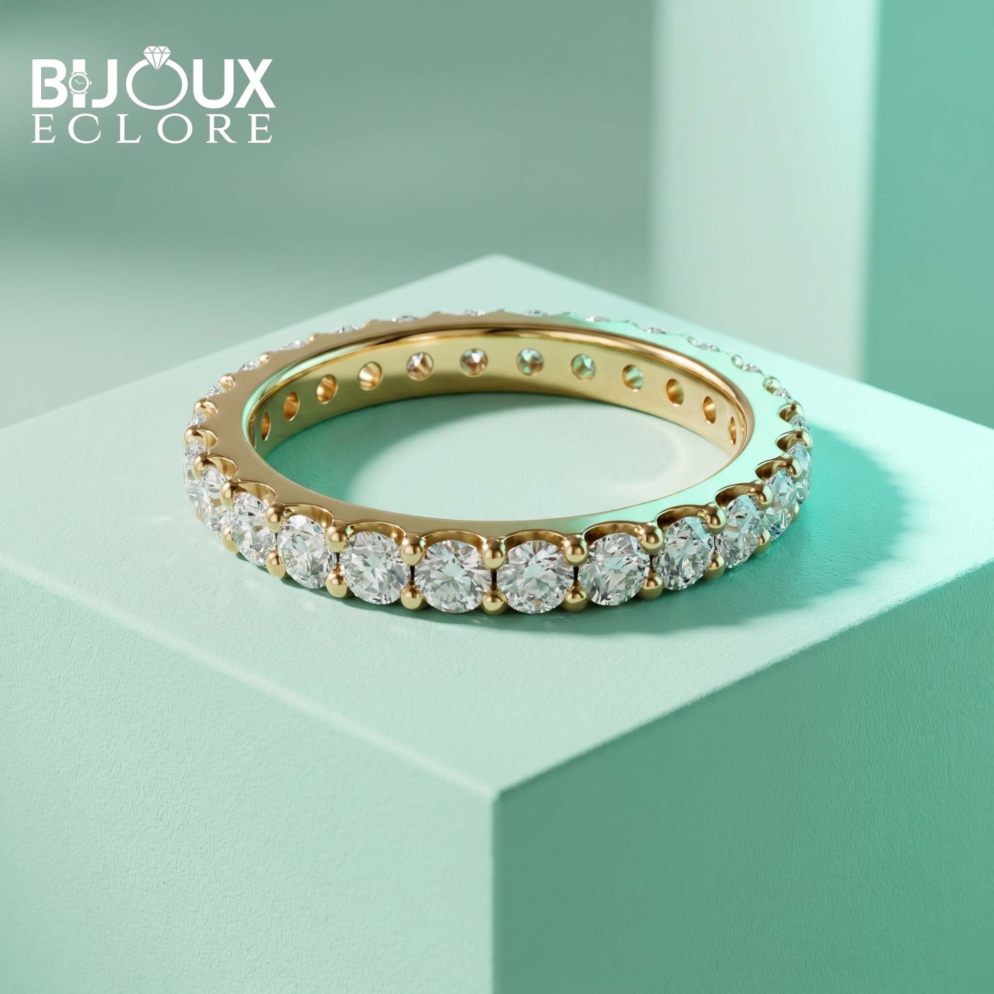 Luxury Aurelia Round Diamond Eternity Ring - Bijoux Eclore
