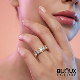 Elegant Gold Diamond Wedding Band with Graduated Round Stones and Contemporary Half Eternity Design - Bijoux Eclore