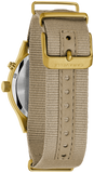 Caravelle by Bulova Men’s Field Lite Up Taupe Dial Nylon Strap Watch 44C113 - Bijoux Eclore