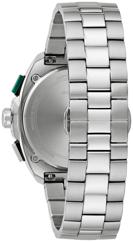 Bulova Racer collection chronograph Verde green aesthetic 98B468 - Bijoux Eclore