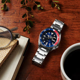Seiko SRPD53K1J 5 Sports Automatic Blue Dial Pepsi Bezel Men's Watch - Bijoux Eclore