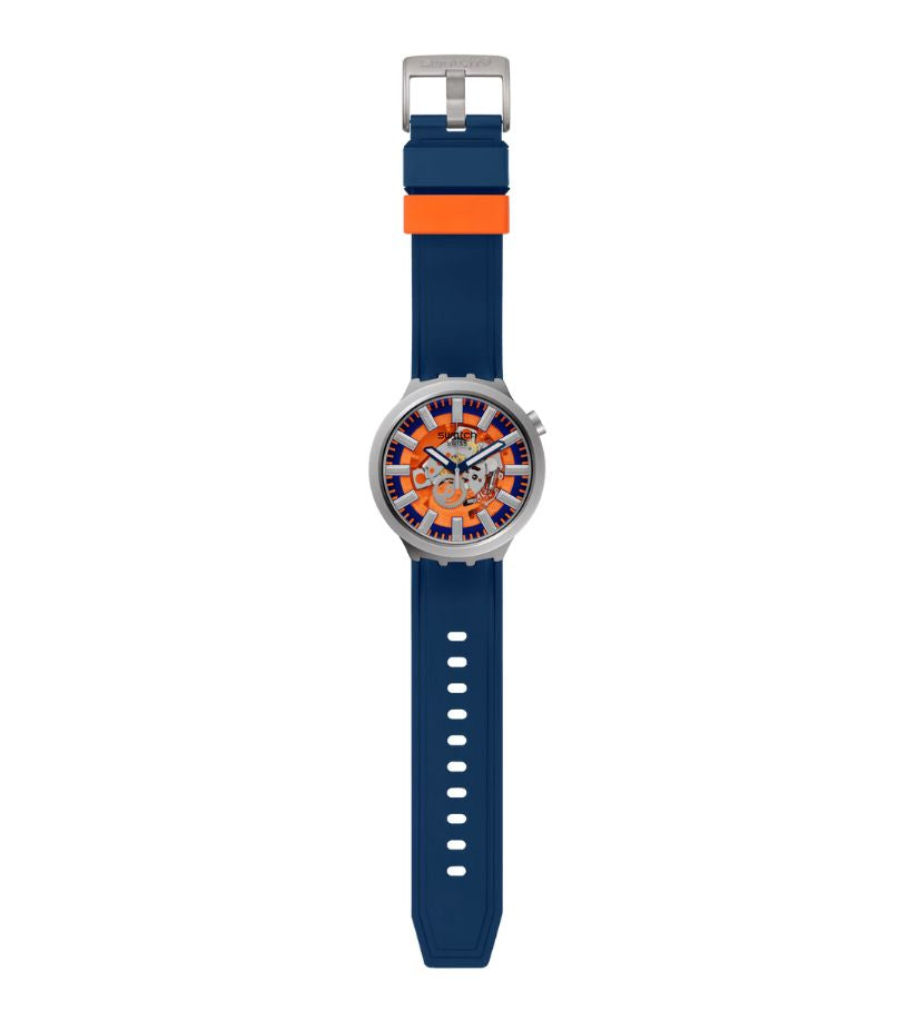 Swatch Orange In The Work 47mm SB07S114 - Bijoux Eclore