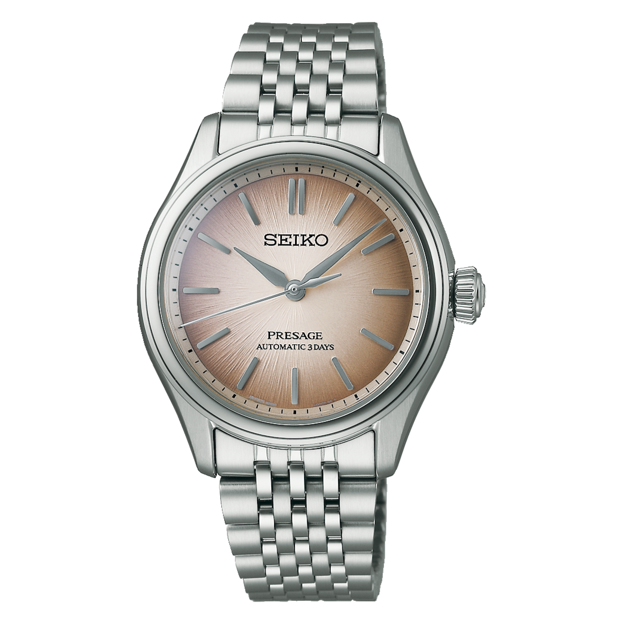 Seiko SPB523J1 Unisex Presage Classic Fushi Iro Brown Dial Watch - Bijoux Eclore