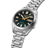 Seiko  5 Sports Solid Boy Automatic Black Dial Silver Steel Men’s Watch SRPL57K1J