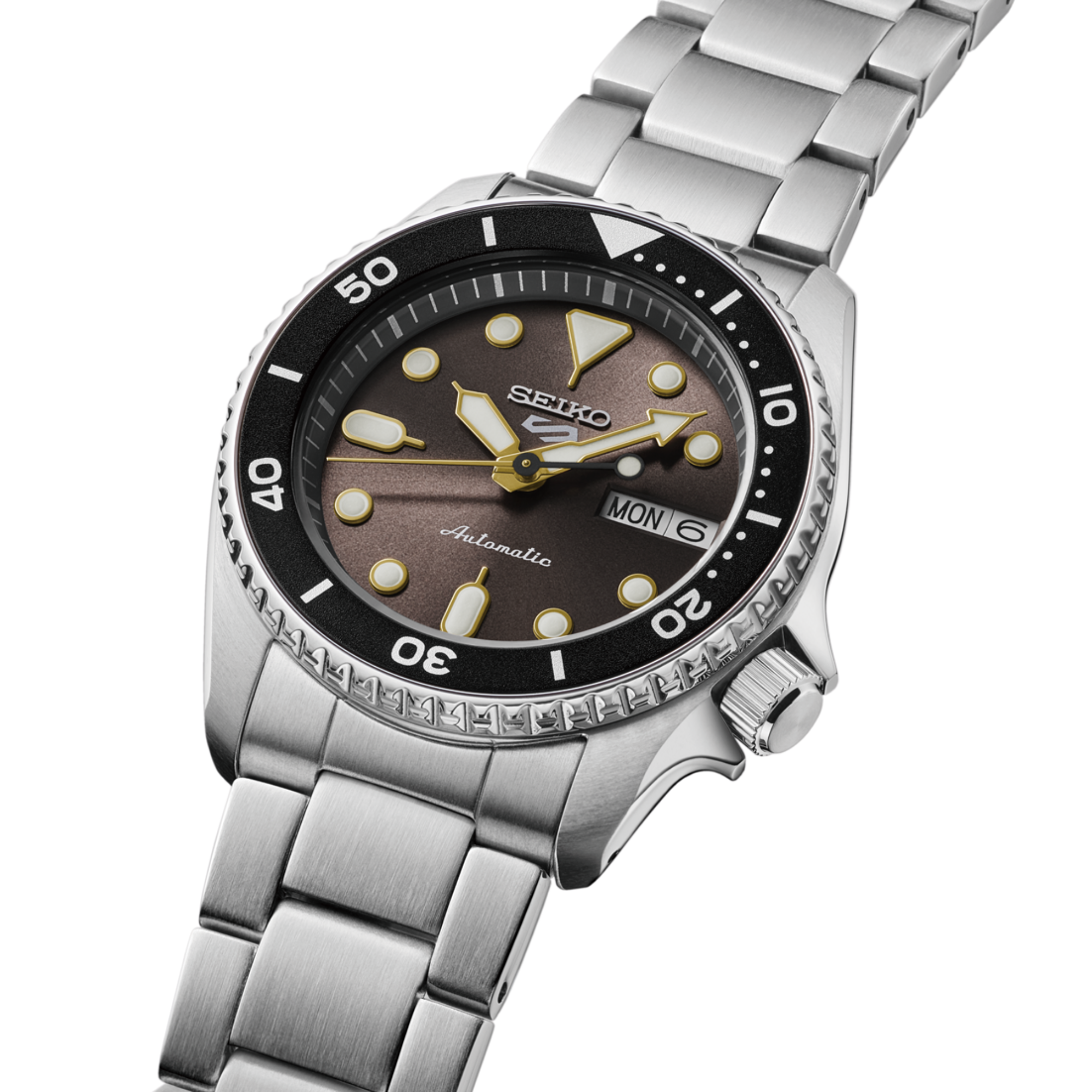 Seiko 5 Sports SRPL79 5 Sports 38 mm Steel Grey Dial Diver Automatic Men's Watch - Bijoux Eclore