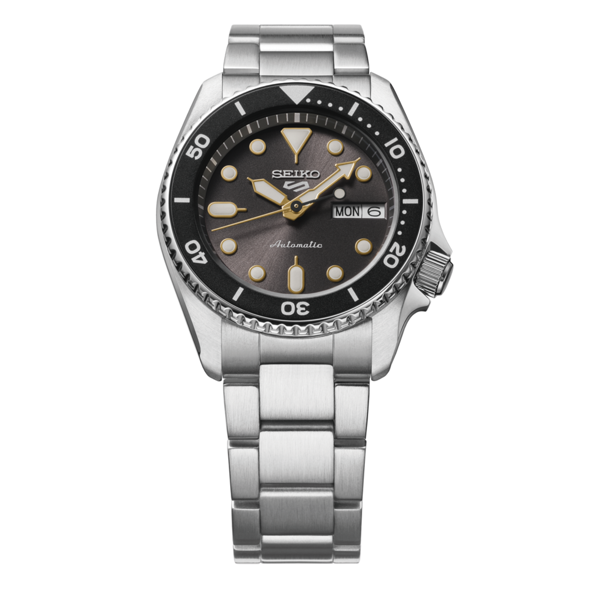 Seiko 5 Sports SRPL79 5 Sports 38 mm Steel Grey Dial Diver Automatic Men's Watch - Bijoux Eclore