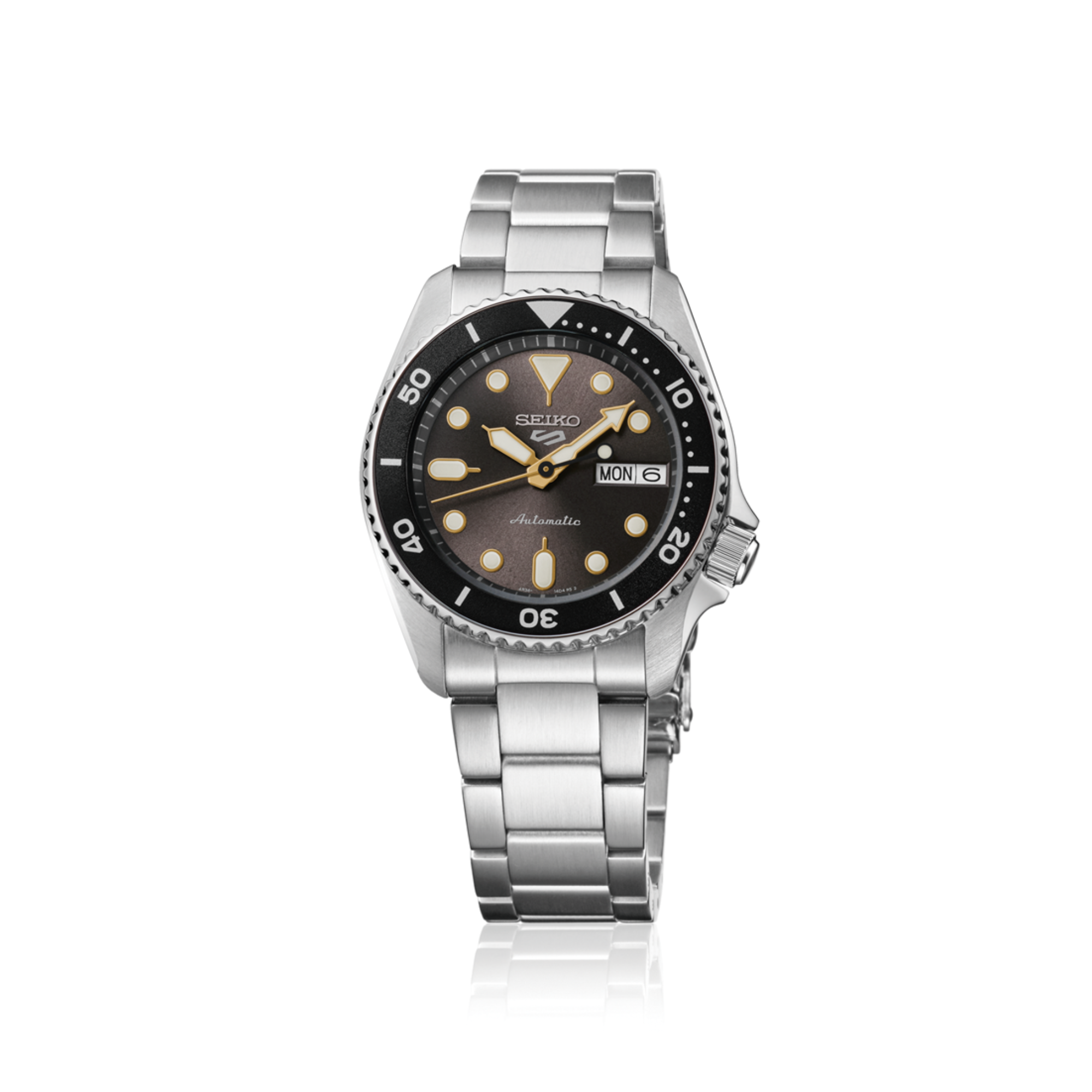 Seiko 5 Sports SRPL79 5 Sports 38 mm Steel Grey Dial Diver Automatic Men's Watch - Bijoux Eclore