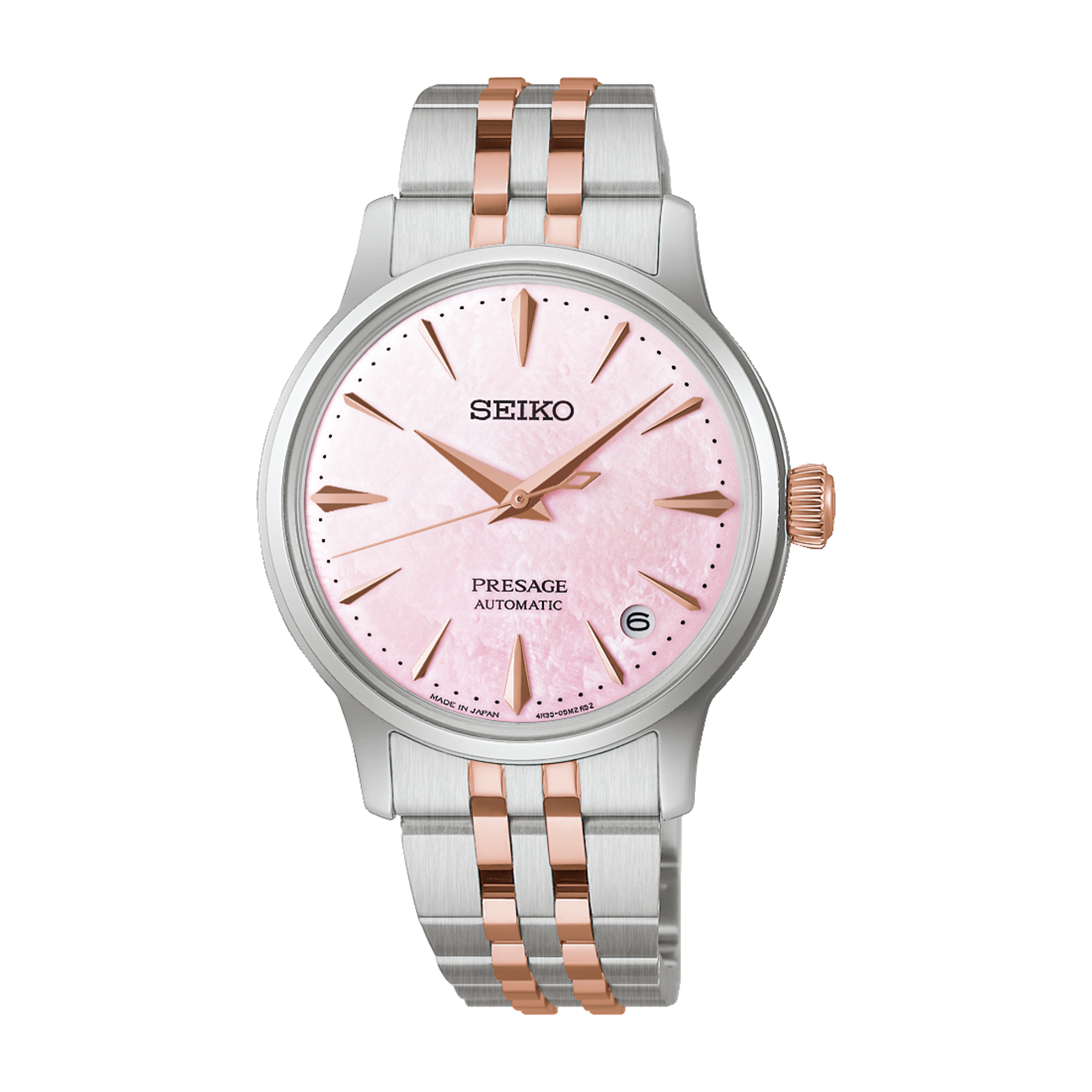 Seiko Presage Cocktail Time Pink Sakura Aviation SRPM06J1 - Bijoux Eclore