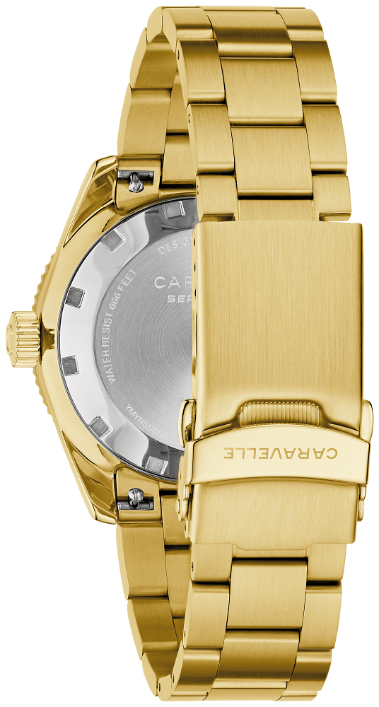 Caravelle by Bulova Sea Hunter Automatic Stainless Steel Watch Black Dial 44B133 - Bijoux Eclore