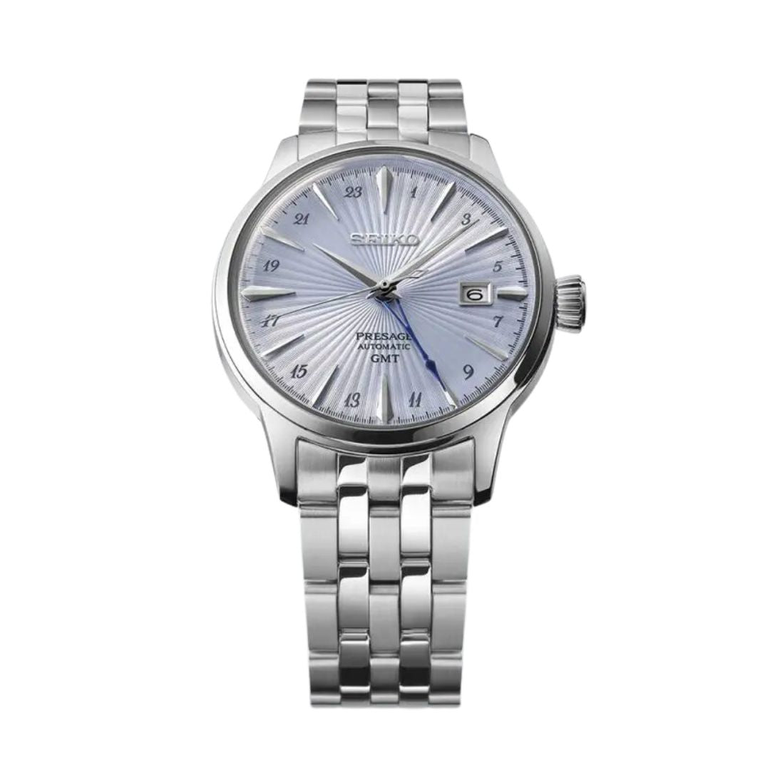 Seiko Presage Skydiving Cocktail Time GMT Watch SSK037J1