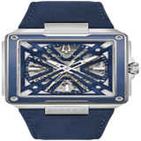 Bulova Men's Series X2 Skeleton Automatic Leather Strap Watch 98A342