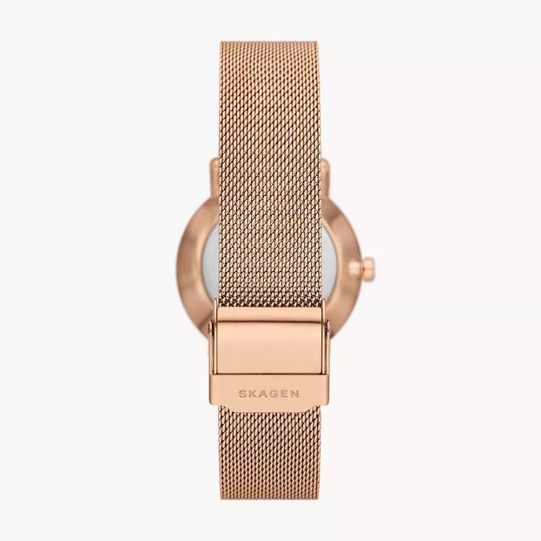 Skagen Kuppel Lille Two-Hand Sub-Second Rose Gold Stainless Steel Watch SKW3099