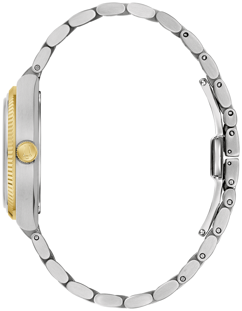 Bulova Jet Star Quartz Silver Sunray Dial Men's Watch 98A337 - Bijoux Eclore