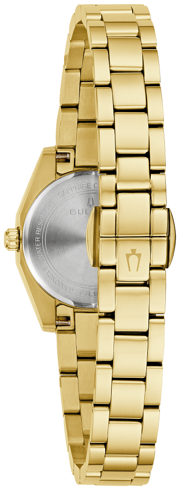 Bulova Surveyor Women's Gold-Tone Watch Pink Dial 97L187 - Bijoux Eclore