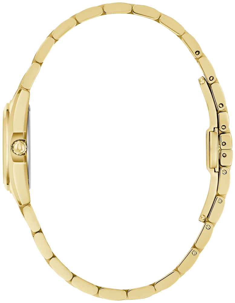 Bulova Surveyor Women's Gold-Tone Watch Pink Dial 97L187 - Bijoux Eclore