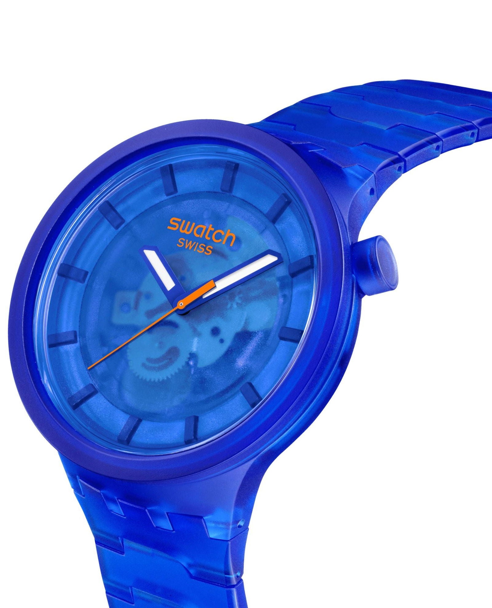 Swatch Big Bold Color Of Joy Navy Dial  Bio-Sourced Unisex Watch SB05N116