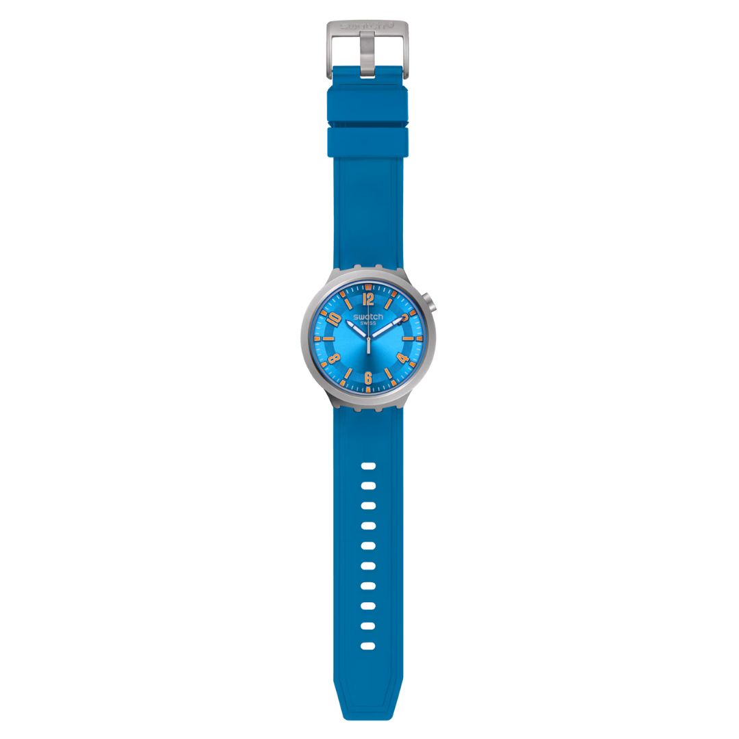 Swatch Big Bold Irony Blue In The Works Watch SB07S115