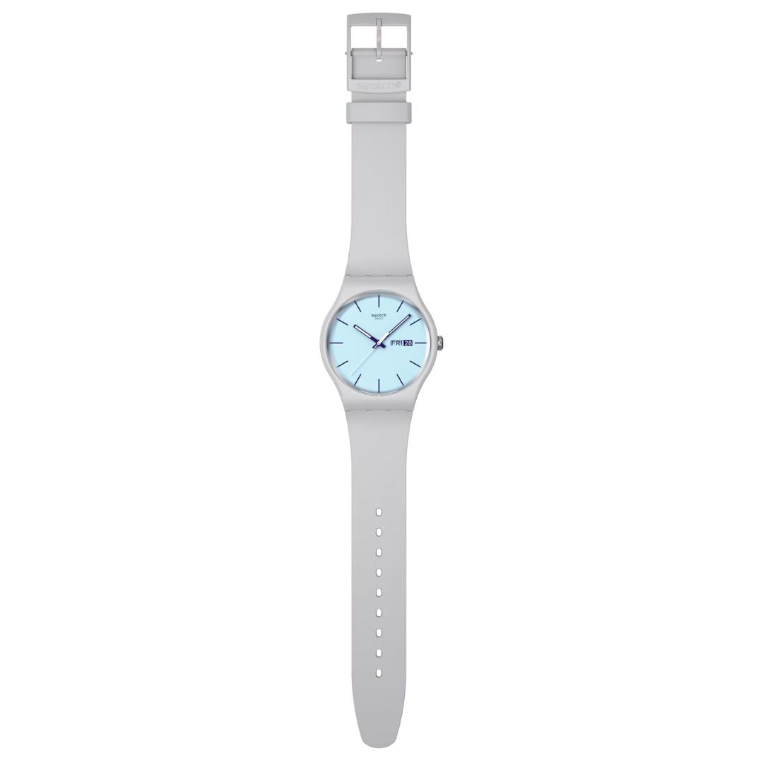 Swatch Essentials Blueberry Sky Blue Dial Unisex Watch SO29M702