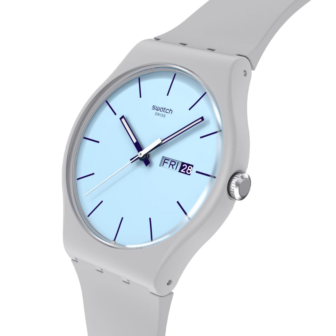 Swatch Essentials Blueberry Sky Blue Dial Unisex Watch SO29M702
